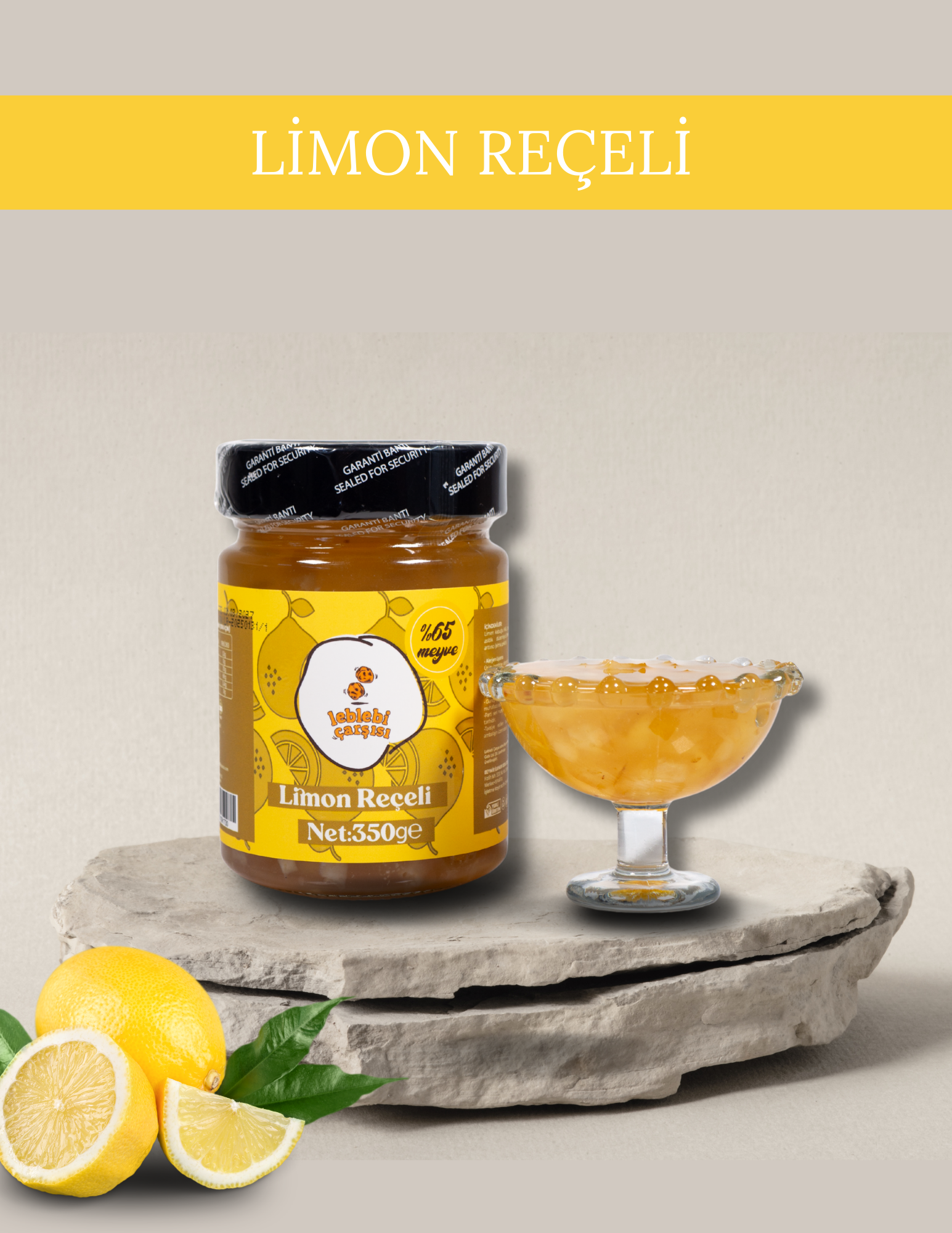 limon reçeli, doğal kabuklu limon reçeli, ferah kahvaltılık reçel