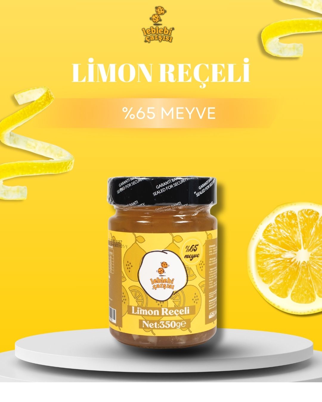 limon reçeli, doğal kabuklu limon reçeli, ferah kahvaltılık reçel