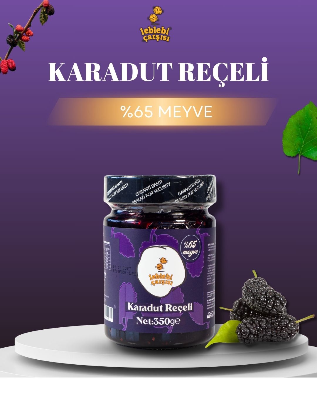 karadut reçeli, doğal katkısız karadut reçeli, kahvaltılık meyve reçeli