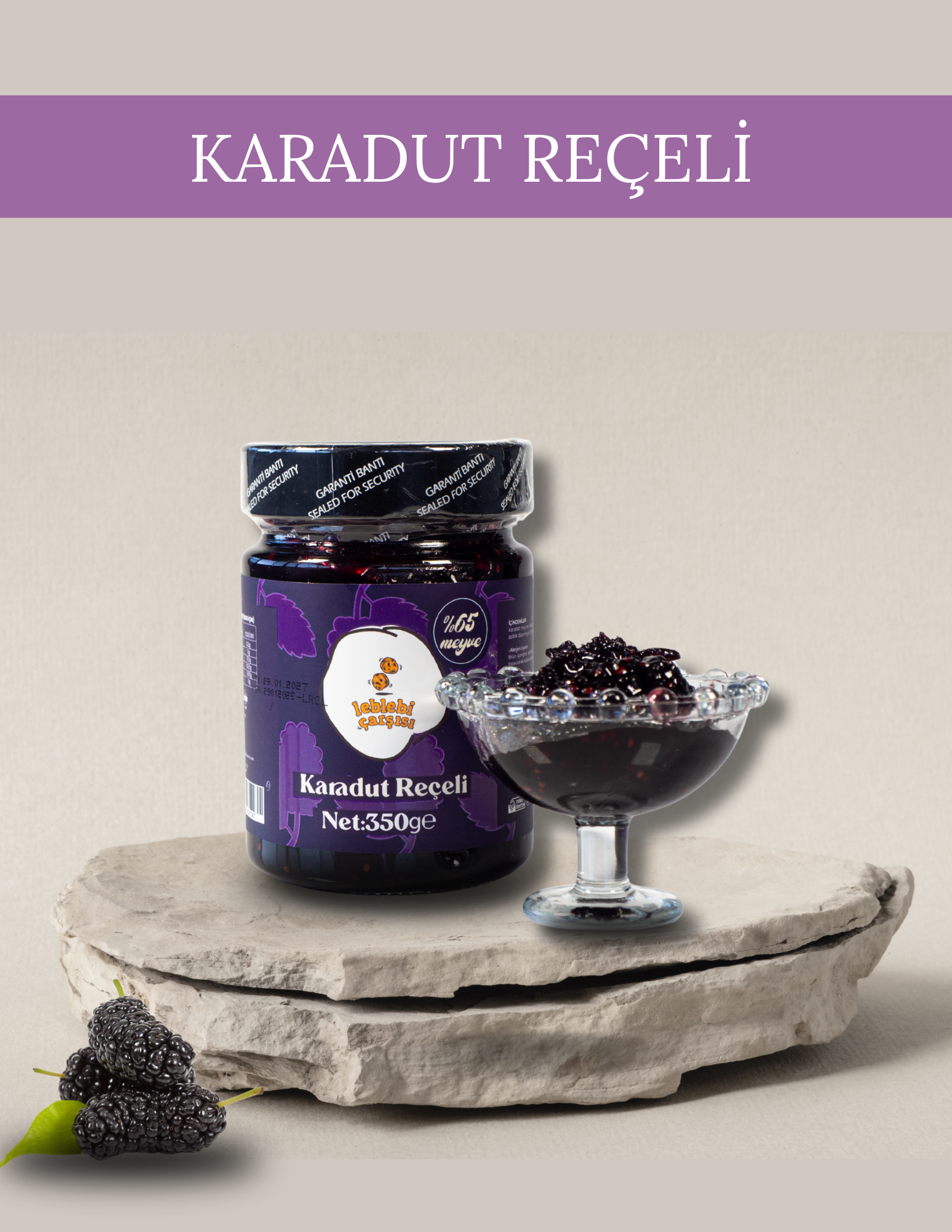 karadut reçeli, doğal katkısız karadut reçeli, kahvaltılık meyve reçeli