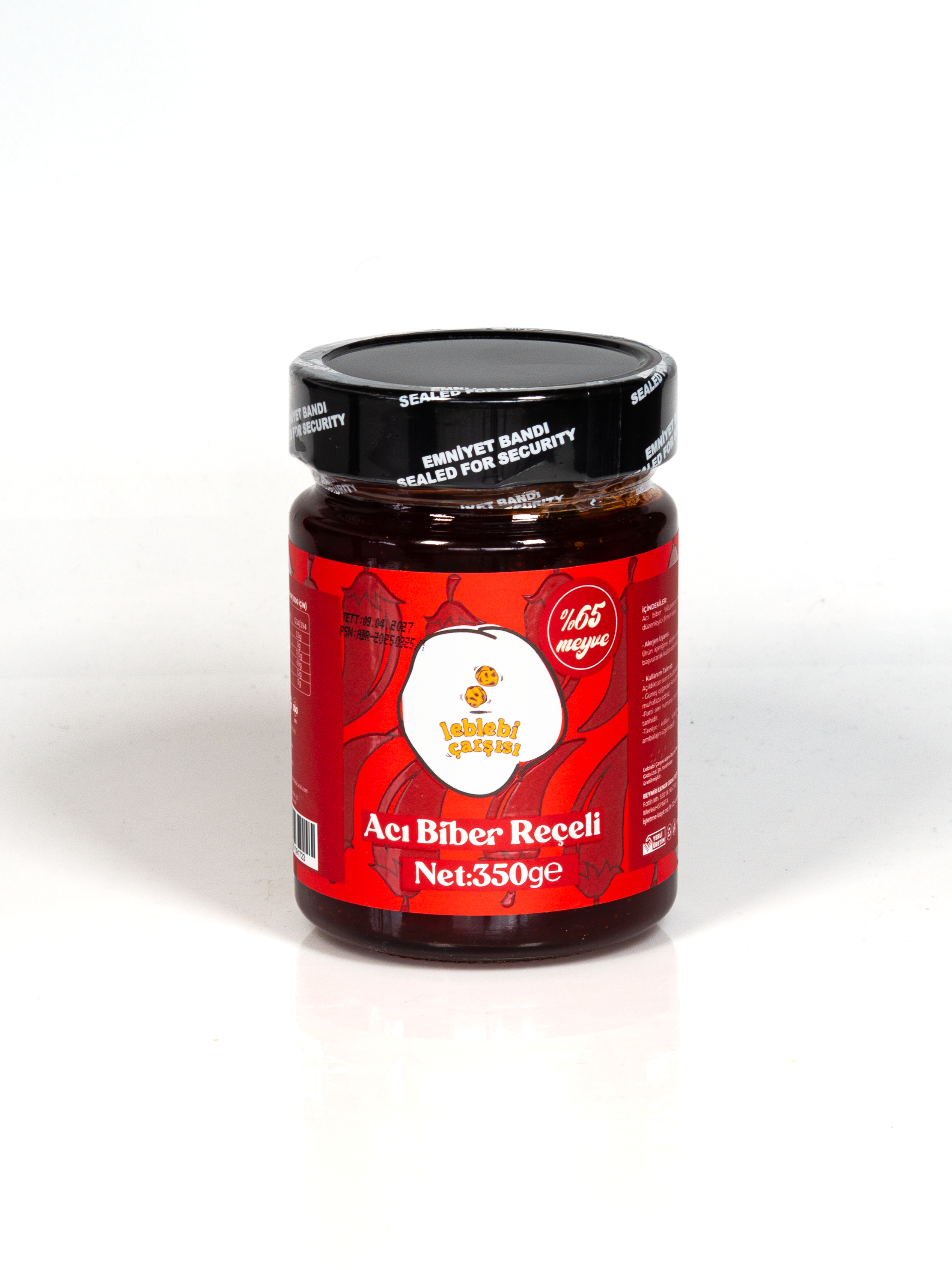 acı biber reçeli kavanoz, doğal acılı reçel, kahvaltılık gurme reçel görseli