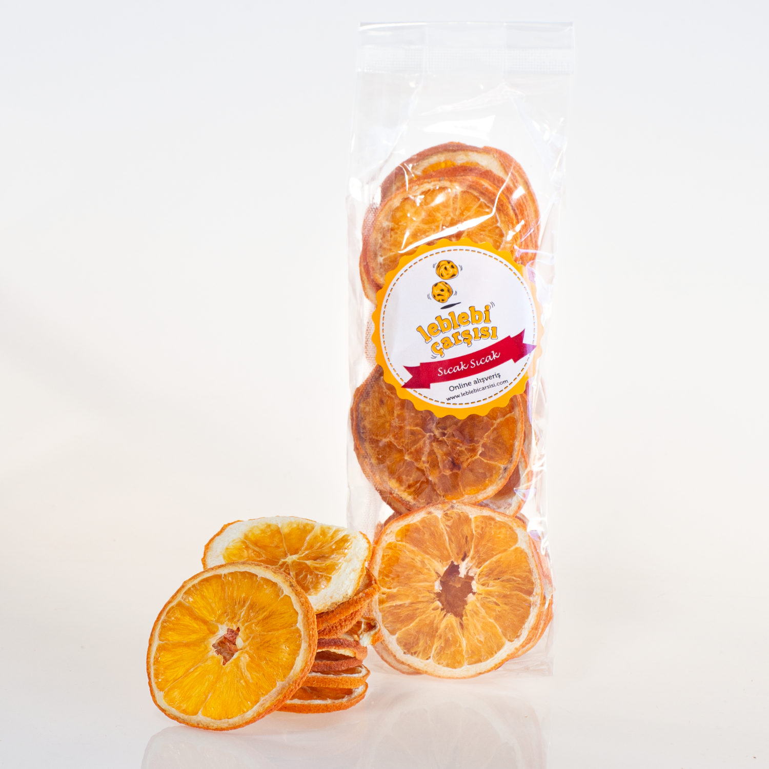 Kurutulmuş portakal dilimleri – katkısız, doğal ve ferah meyve kurusu atıştırmalık