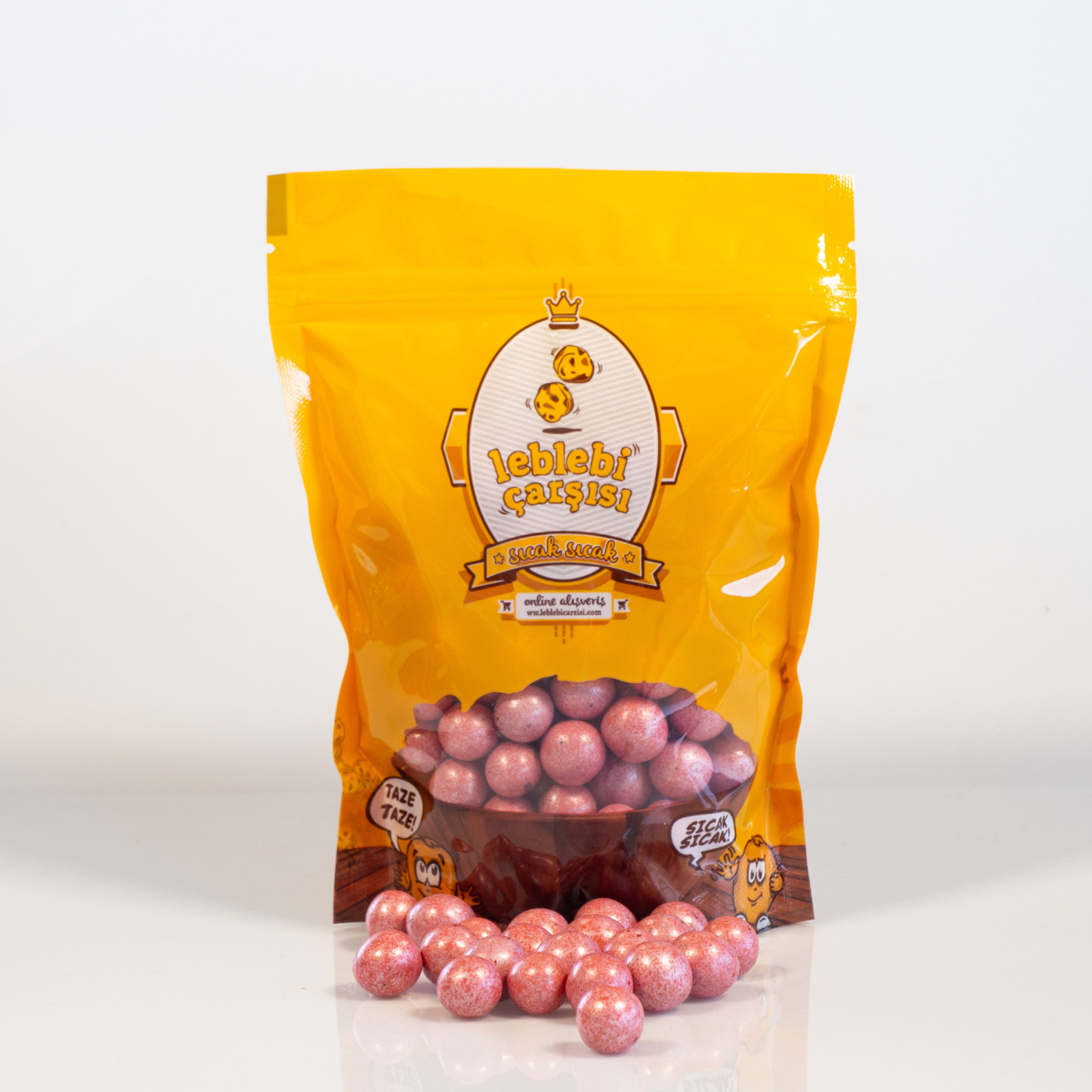 Nar aromalı leblebi drajeleri – meyveli ve tatlı atıştırmalık