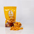 Acılı cips – baharat kaplı kıtır atıştırmalık görüntüsü, kırmızı tonlarda