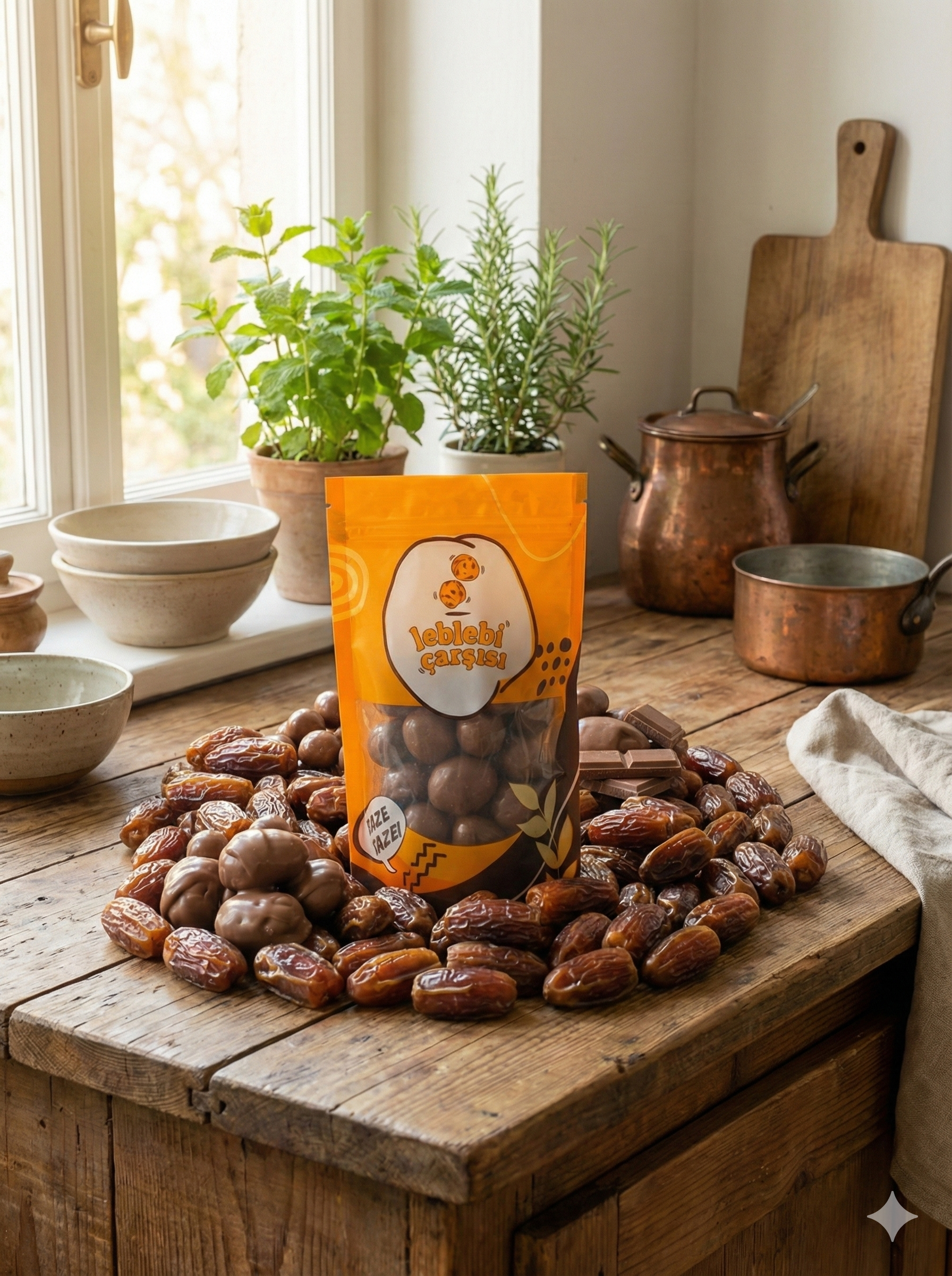 Sütlü çikolata kaplı doğal hurmalar – yumuşak dokulu, tatlı ve sağlıklı atıştırmalık