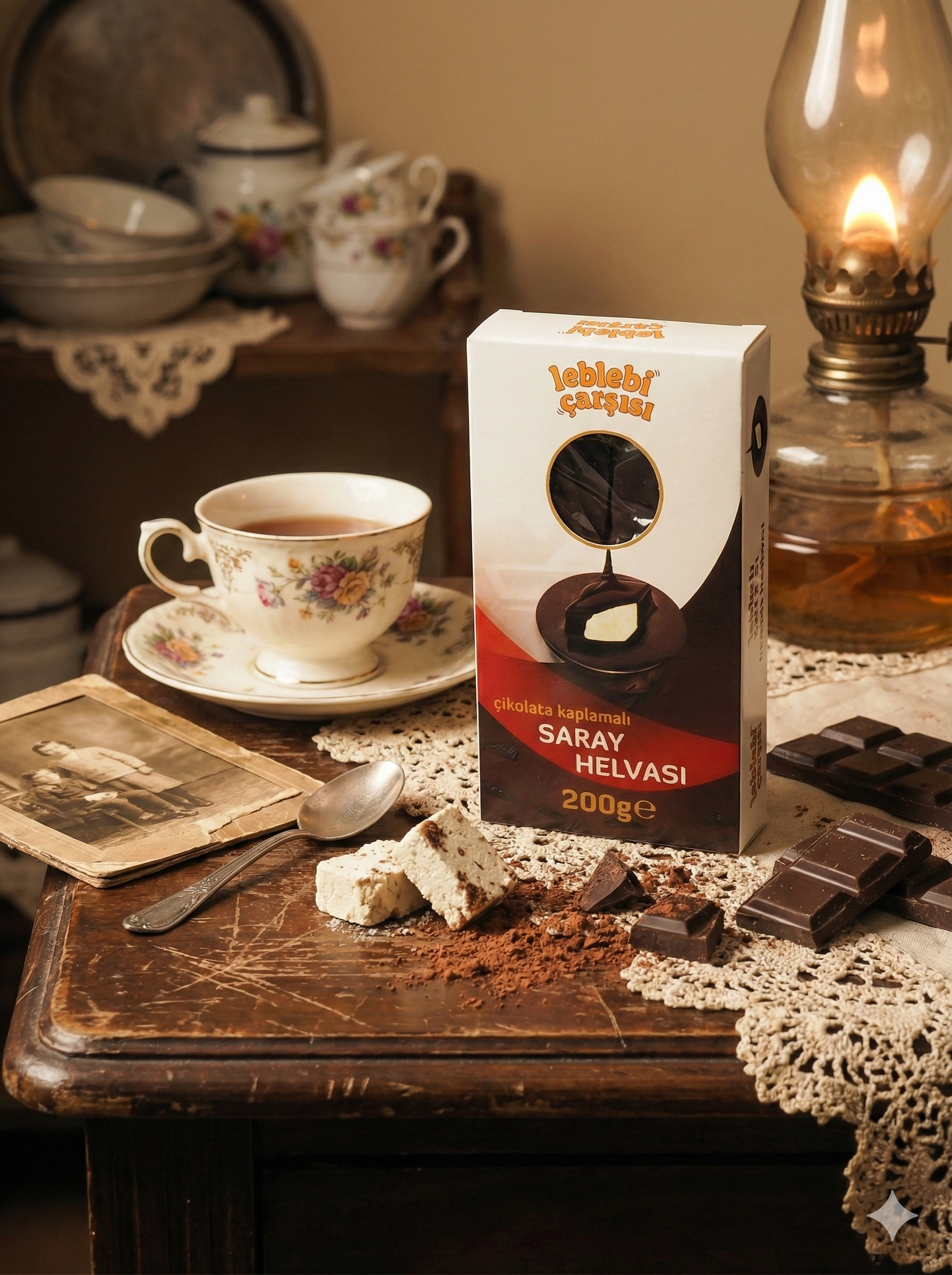 Çikolata Kaplı Saray Helvası – Sütlü çikolata ile kaplanmış, geleneksel ağızda dağılan helva tatlısı