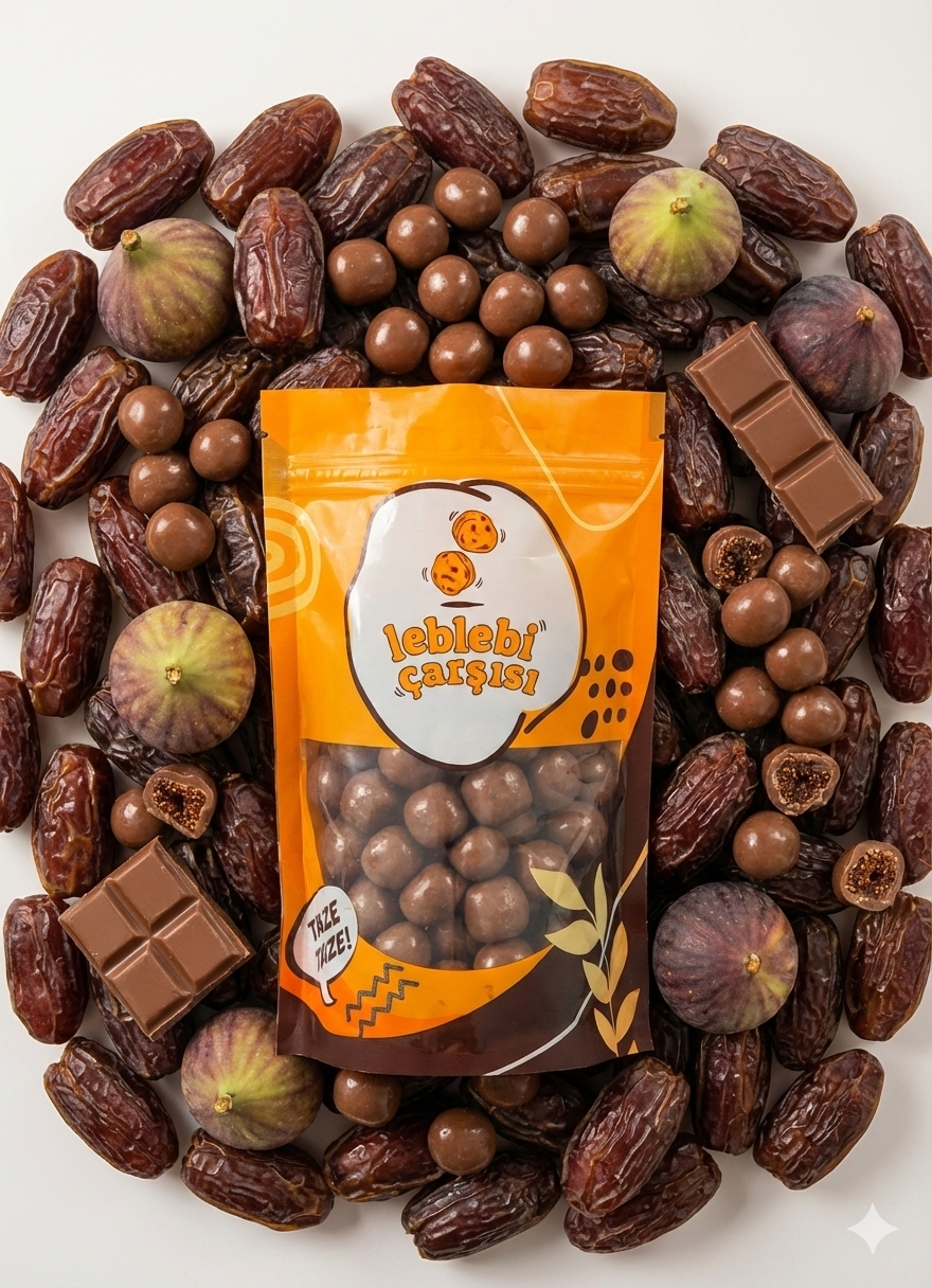 Sütlü çikolata kaplı kuru incir – doğal, katkısız ve lezzetli atıştırmalık