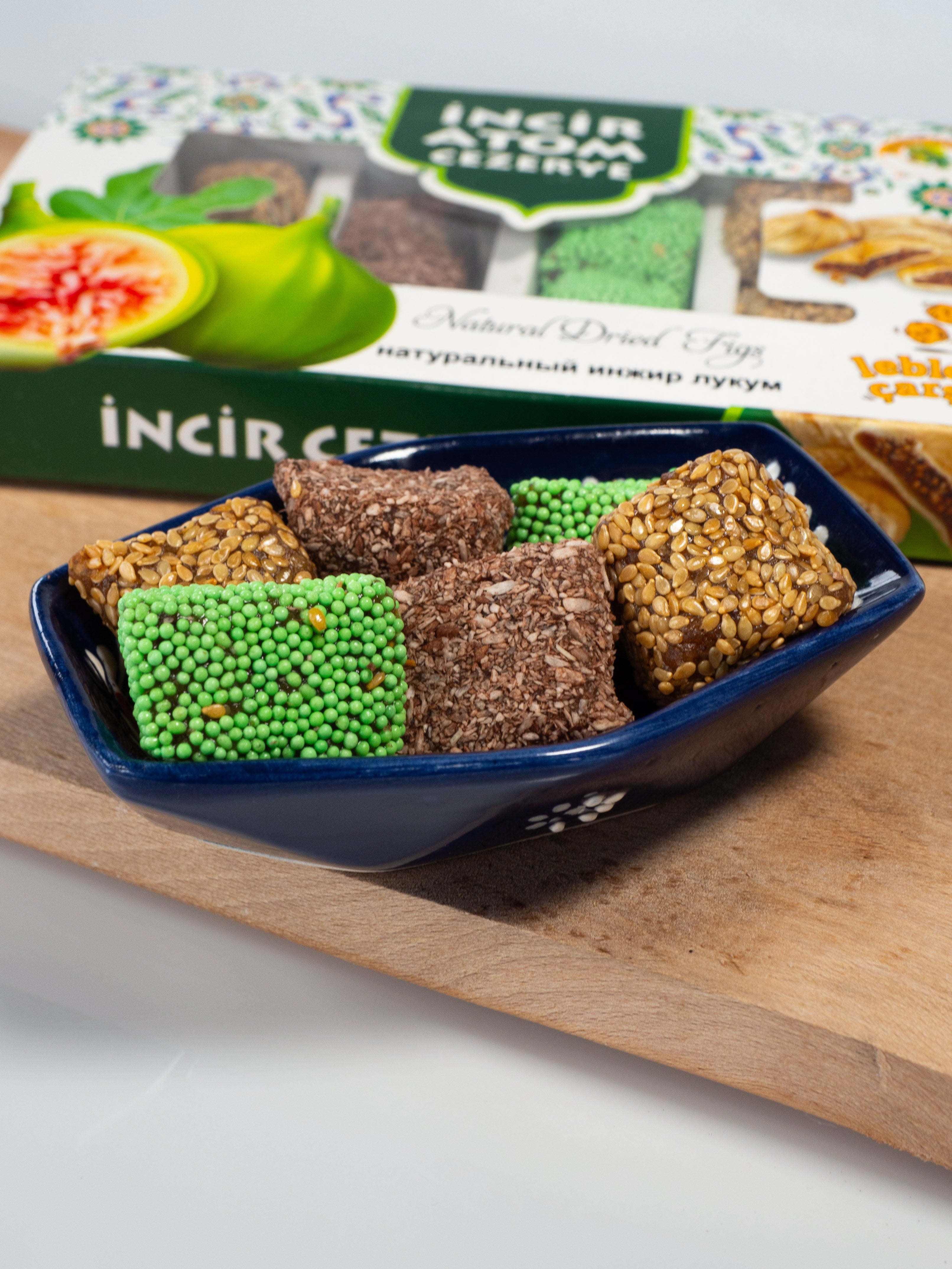 incir atom cezerye seti, ceviz ve fındıklı incir tatlısı, 4’lü doğal incir atıştırmalığı