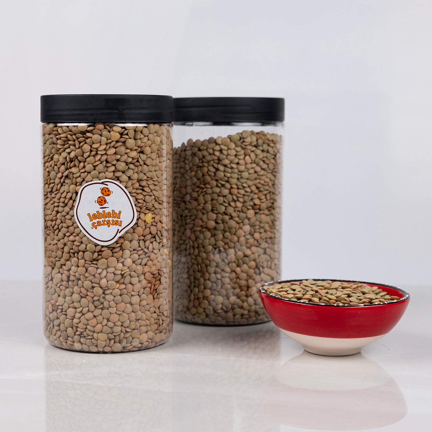 Yüksek proteinli yerli yeşil mercimek taneleri – doğal ve besleyici bakliyat ürünü