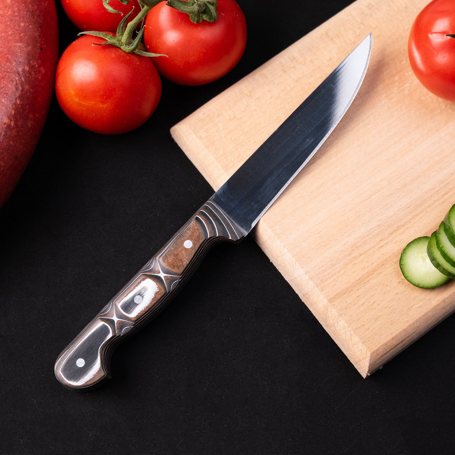 N6 çelik ve verzalit saplı Nixar kasap bıçağı – dayanıklı ve profesyonel kesim aracı