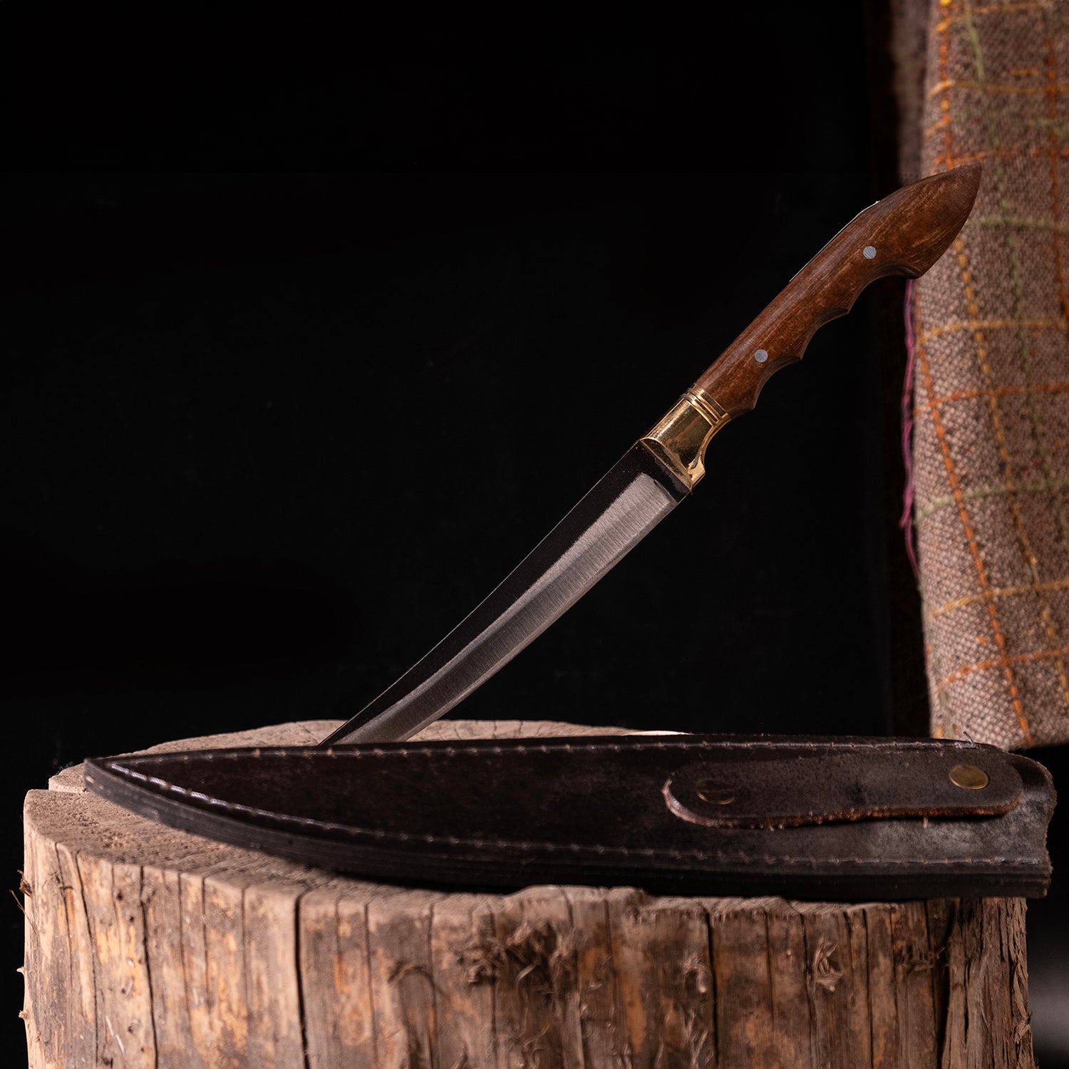 4116 çelik ve verzalit saplı Tunç kama modeli – dayanıklı outdoor bıçak