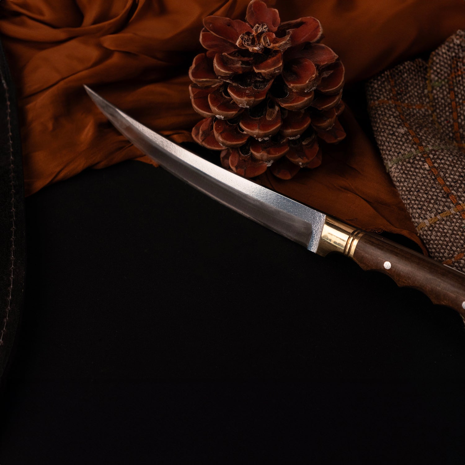 4116 çelik ve verzalit saplı Tunç kama modeli – dayanıklı outdoor bıçak