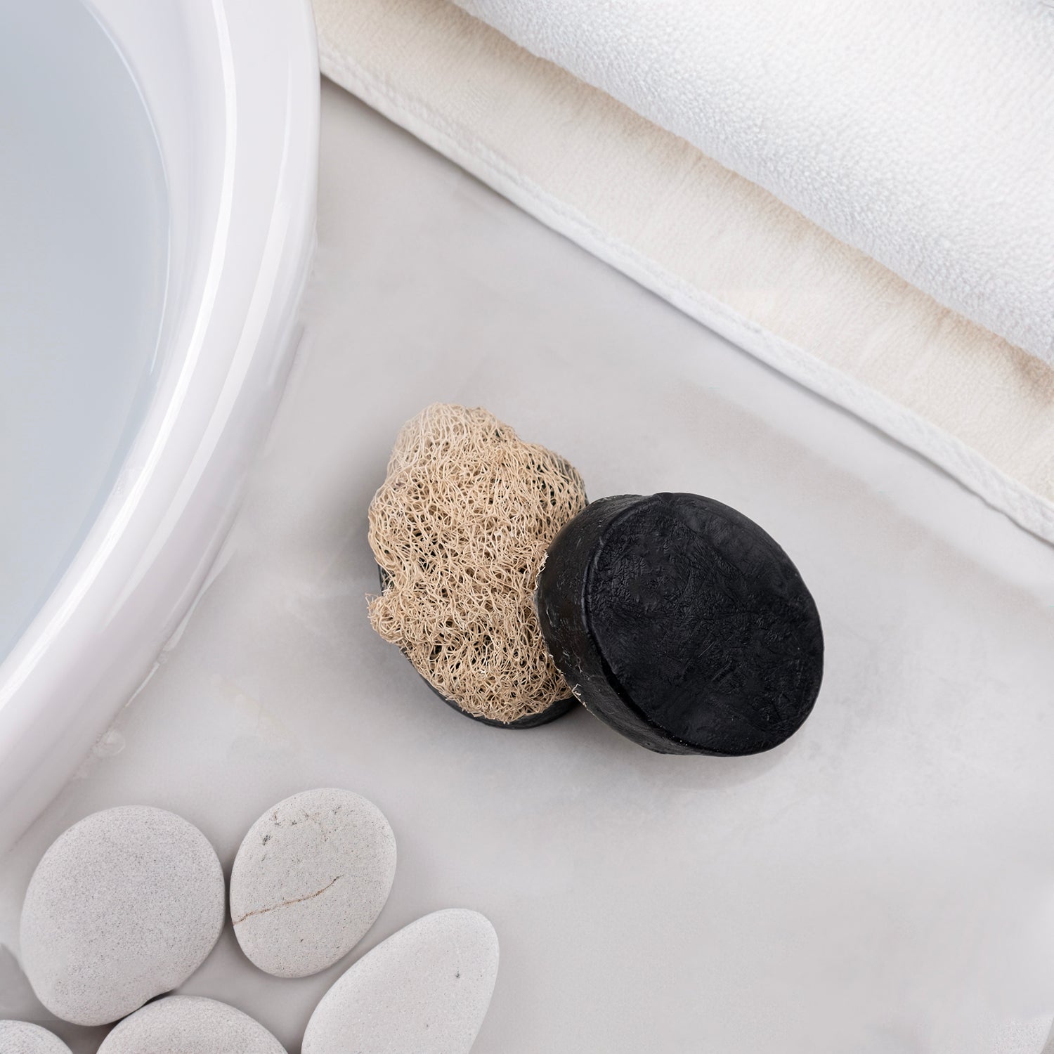 Kabak lifi ve kolajen içeren doğal sabun – peeling etkili, cilt sıkılaştırıcı ve yaşlanma karşıtı bitkisel bakım ürünü