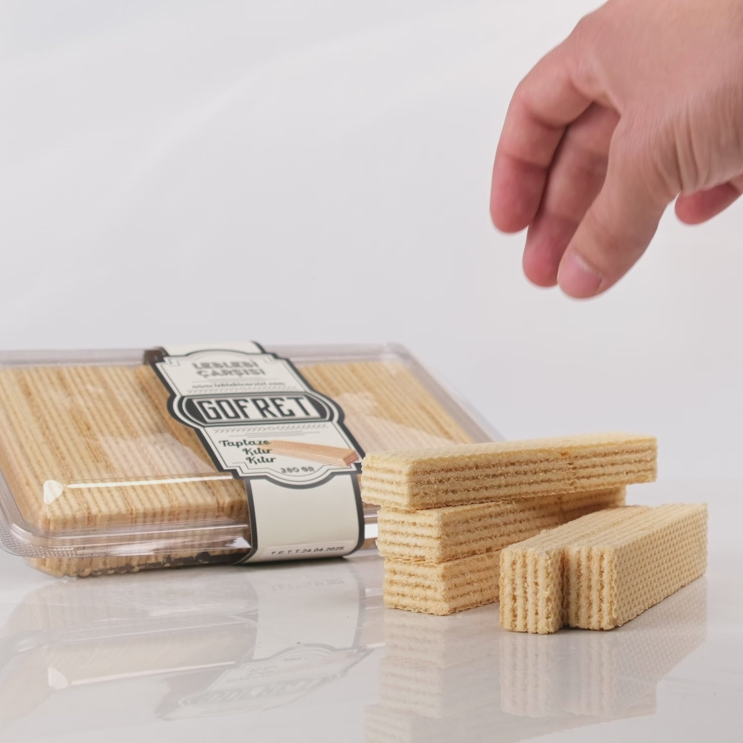 nostalji gofret – ince katlı, çıtır ve sade atıştırmalık