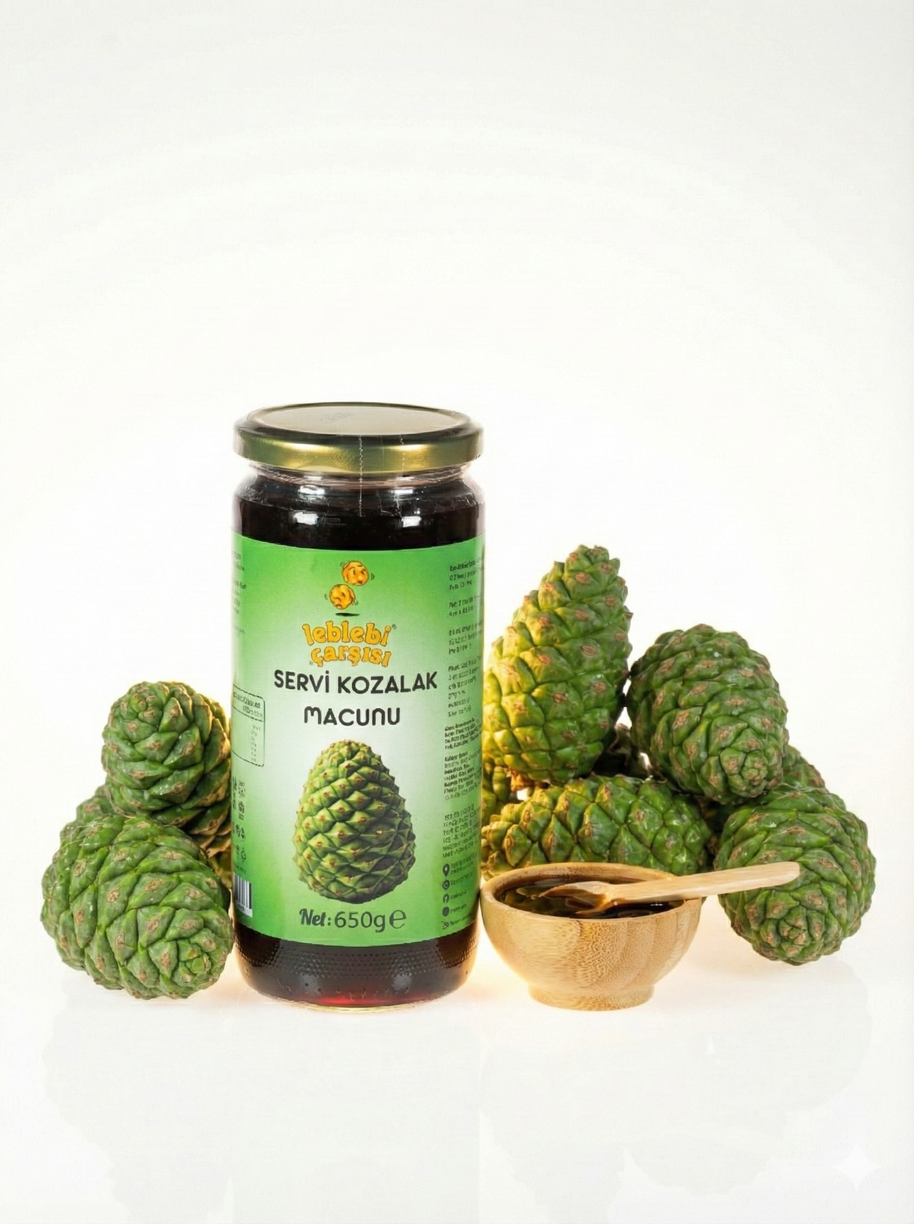 Servi Kozalak Macunu – Doğal servi kozalaklarından hazırlanmış koyu renkli, yoğun kıvamlı bitkisel macun