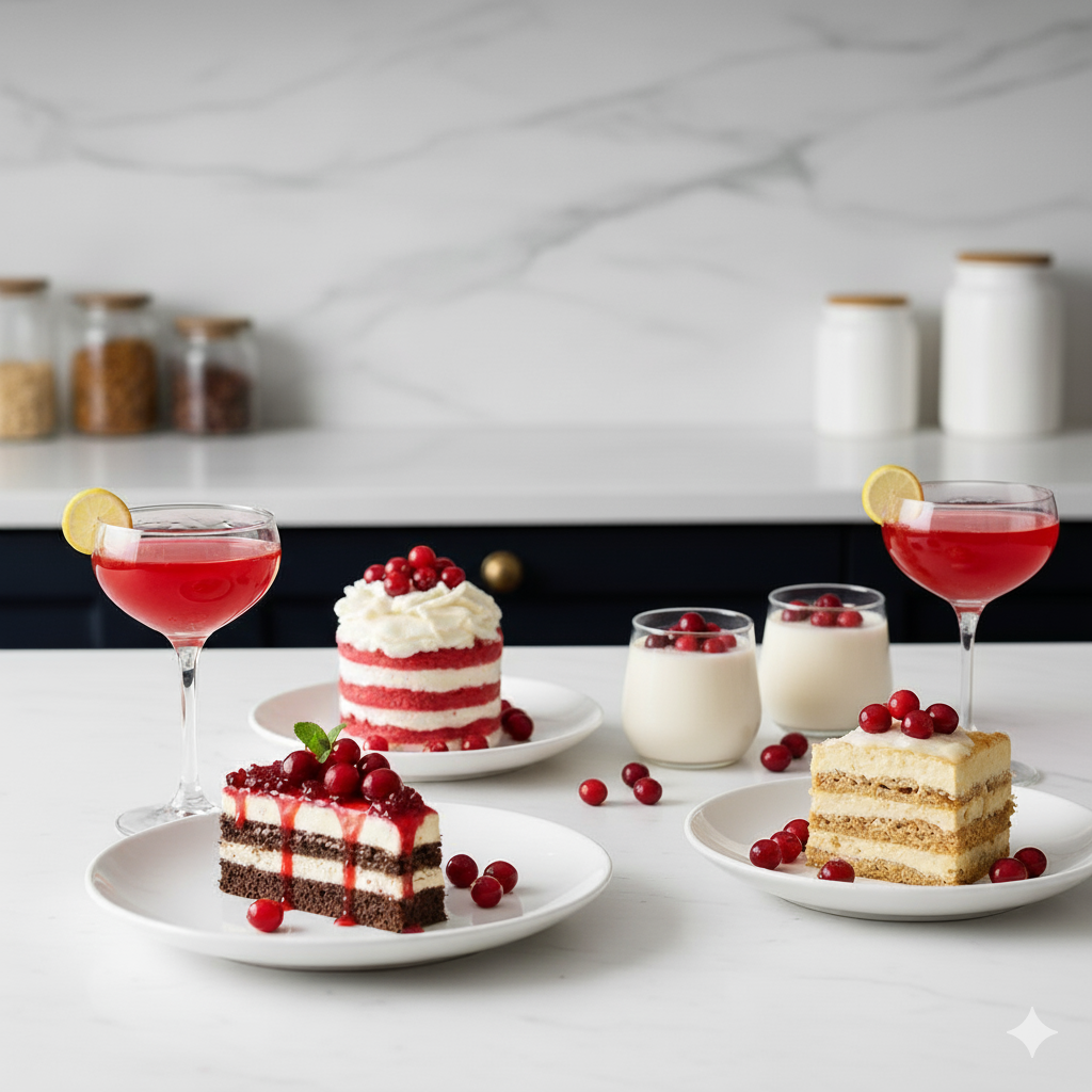 Kırmızı renkte yoğun yapılı kızılcık meyveli şurup cam şişede sunuluyor; katkısız, doğal ve sağlıklı içeriğiyle dikkat çekiyor.