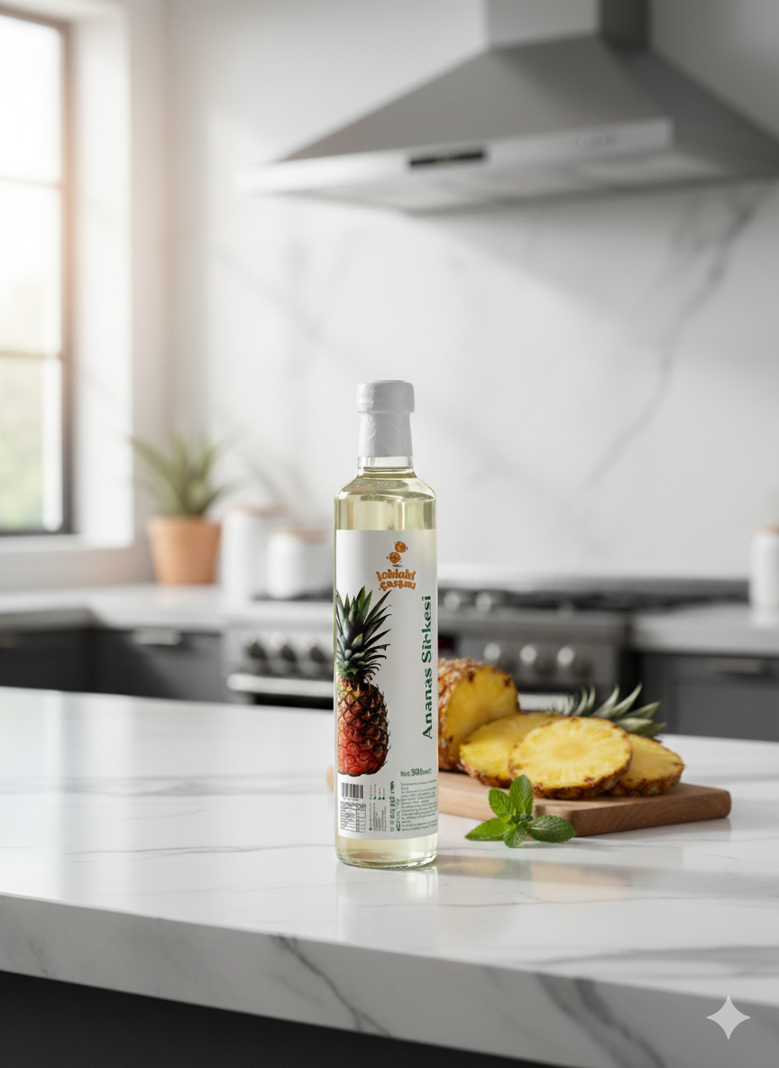 Ananas sirkesi – fermente edilmiş doğal, katkısız ve tropikal aromalı içimlik sirke
