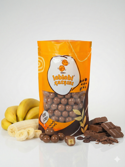 Sütlü çikolatayla kaplı minik muz küpleri – doğal ve lezzetli atıştırmalık