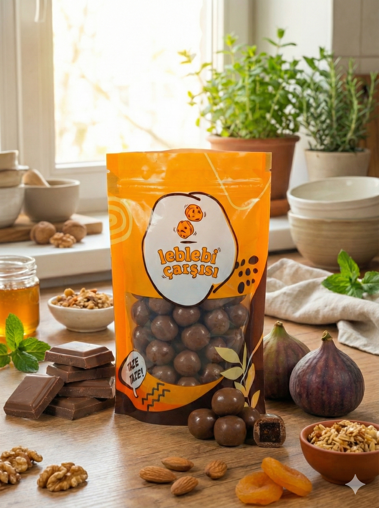 Sütlü çikolata kaplı kuru incir – doğal, katkısız ve lezzetli atıştırmalık