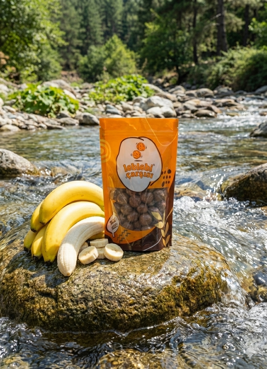 Sütlü çikolatayla kaplı minik muz küpleri – doğal ve lezzetli atıştırmalık