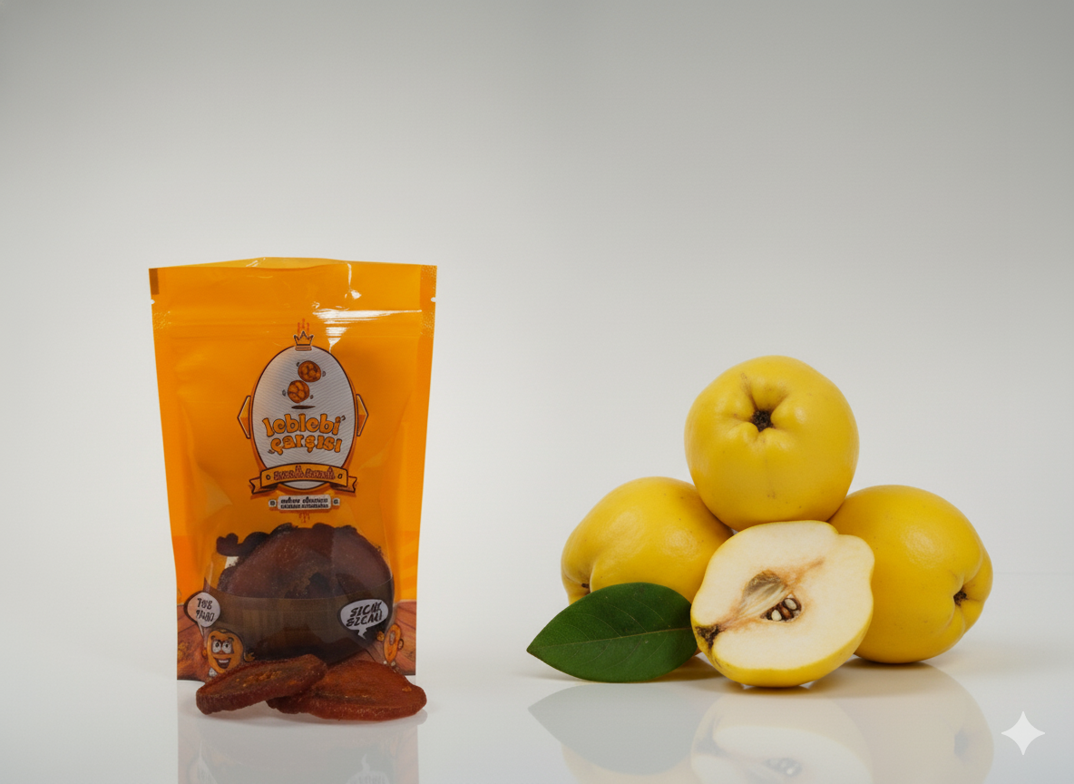 Katkısız ve şekersiz olarak kurutulmuş ayva dilimleri, doğal rengi ve hafif kıtırlığıyla sağlıklı bir atıştırmalık sunuyor.