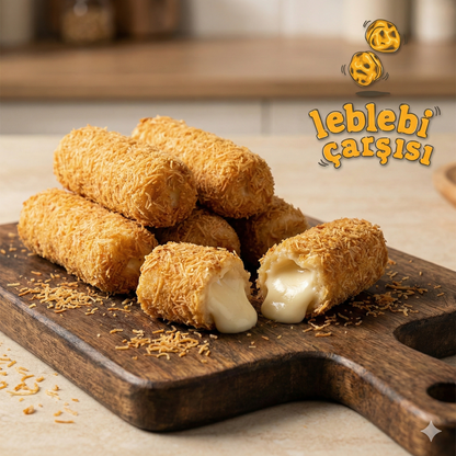 Cevizli tel kadayıfla hazırlanmış Konya sarması tatlısı – şerbetli, çıtır ve geleneksel Türk tatlısı