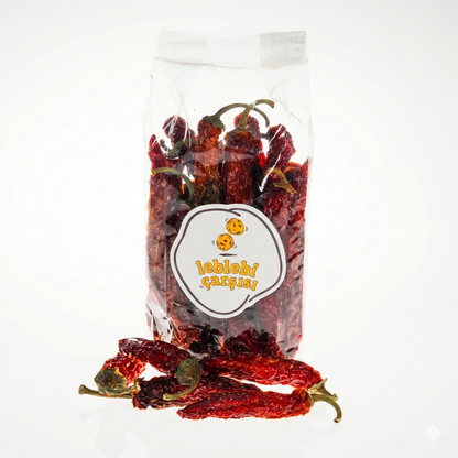 Kurutulmuş ve öğütülmüş atom acı biber – yoğun kırmızı renkli, toz halinde doğal baharat