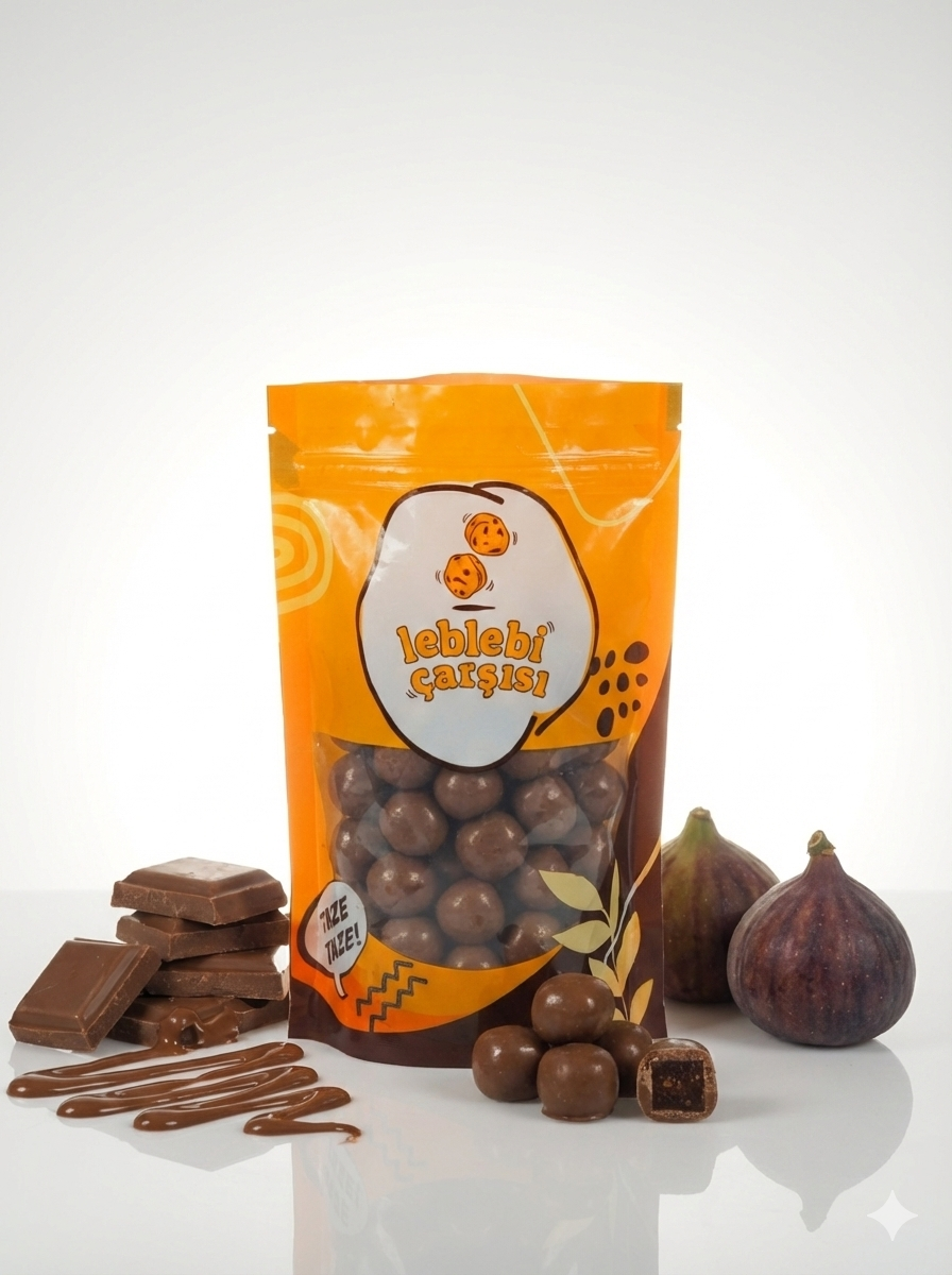 Sütlü çikolata kaplı kuru incir – doğal, katkısız ve lezzetli atıştırmalık