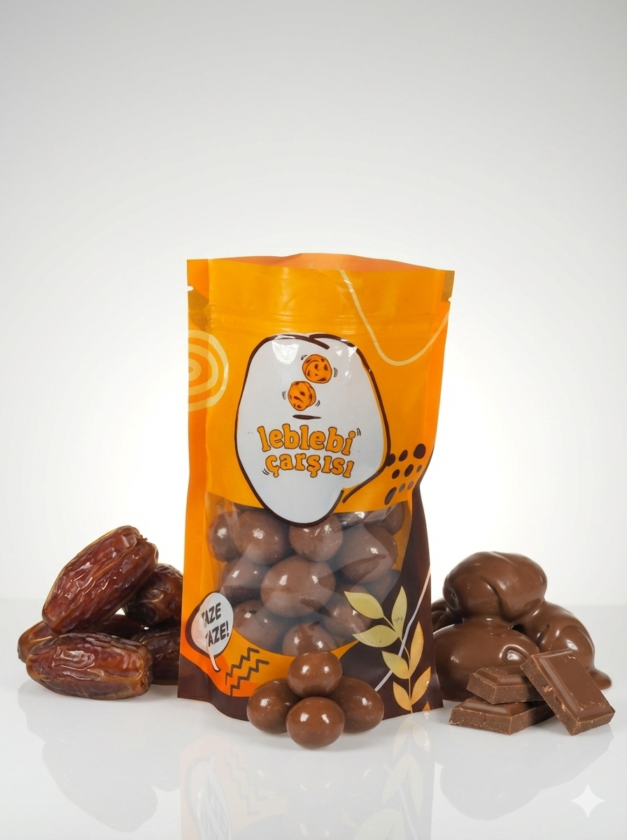 Sütlü çikolata kaplı doğal hurmalar – yumuşak dokulu, tatlı ve sağlıklı atıştırmalık