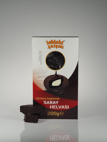 Çikolata Kaplı Saray Helvası – Sütlü çikolata ile kaplanmış, geleneksel ağızda dağılan helva tatlısı