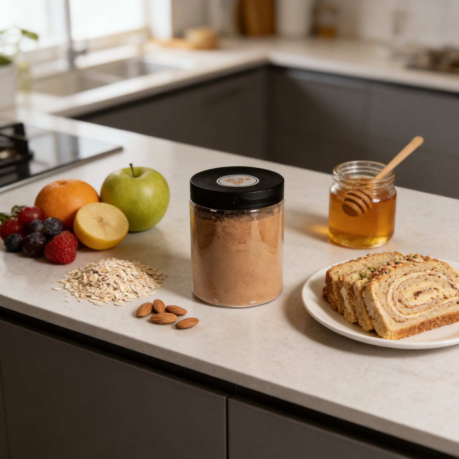 Keçiboynuzu Unu – Doğal, ince öğütülmüş, glutensiz keçiboynuzu tozu