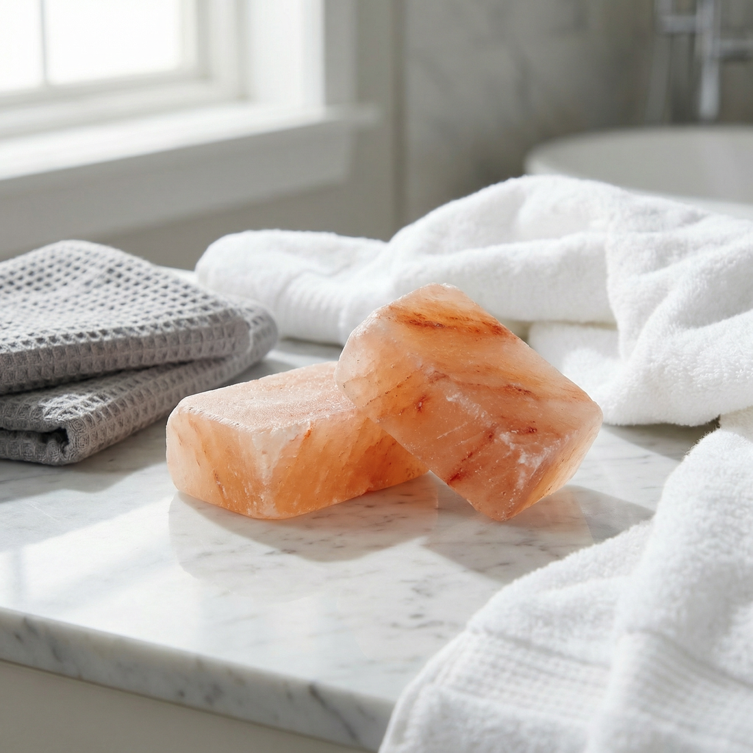 Doğal mineral tuz içerikli tuz sabunu – arındırıcı ve yağ dengeleyici bakım ürünü