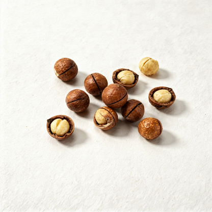 Vanilya aromalı kavrulmuş kabuklu makademya fındıkları – premium gurme kuruyemiş