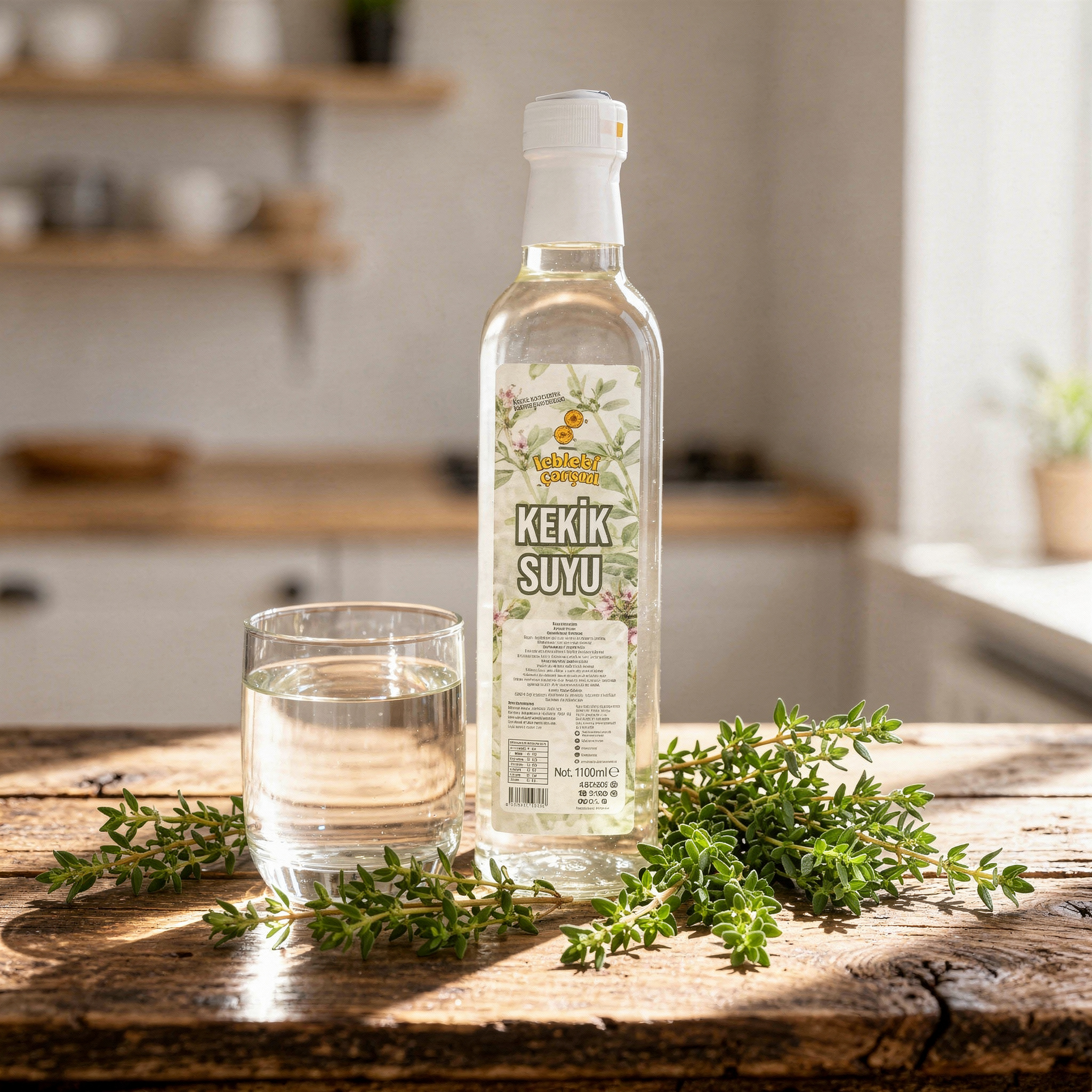 Doğal kekik özünden elde edilmiş kekik suyu – aromatik bitkisel içecek