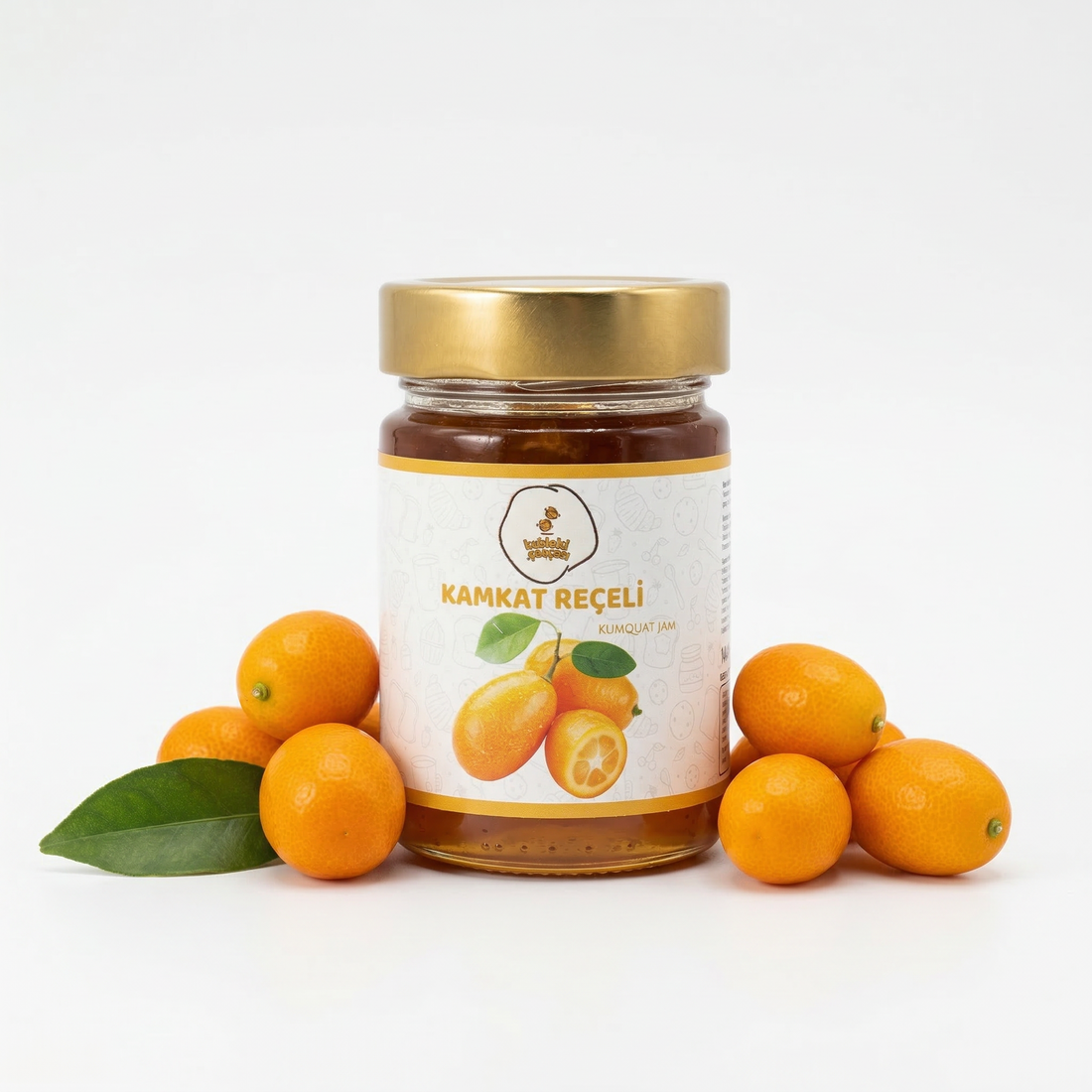 Kamkat meyvesi ile hazırlanmış narenciye aromalı kamkat reçeli