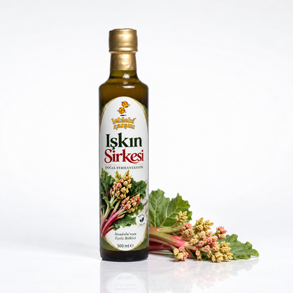 Işkın Sirkesi – Leblebi Çarşısı ışkın bitkisiyle ürün sunumu