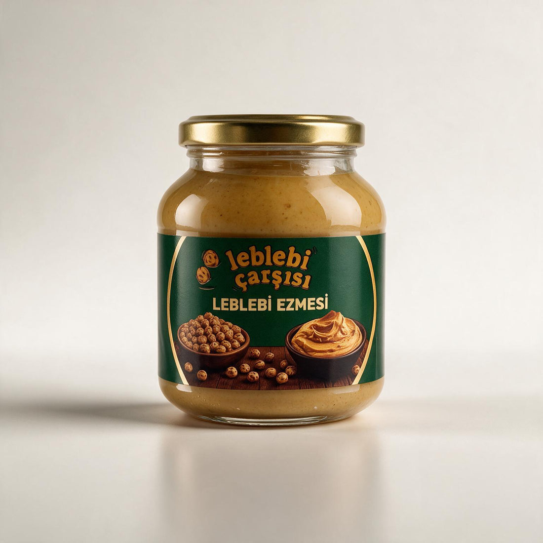 Kavrulmuş leblebi aromalı, yumuşak ve ağızda dağılan geleneksel leblebi ezmesi