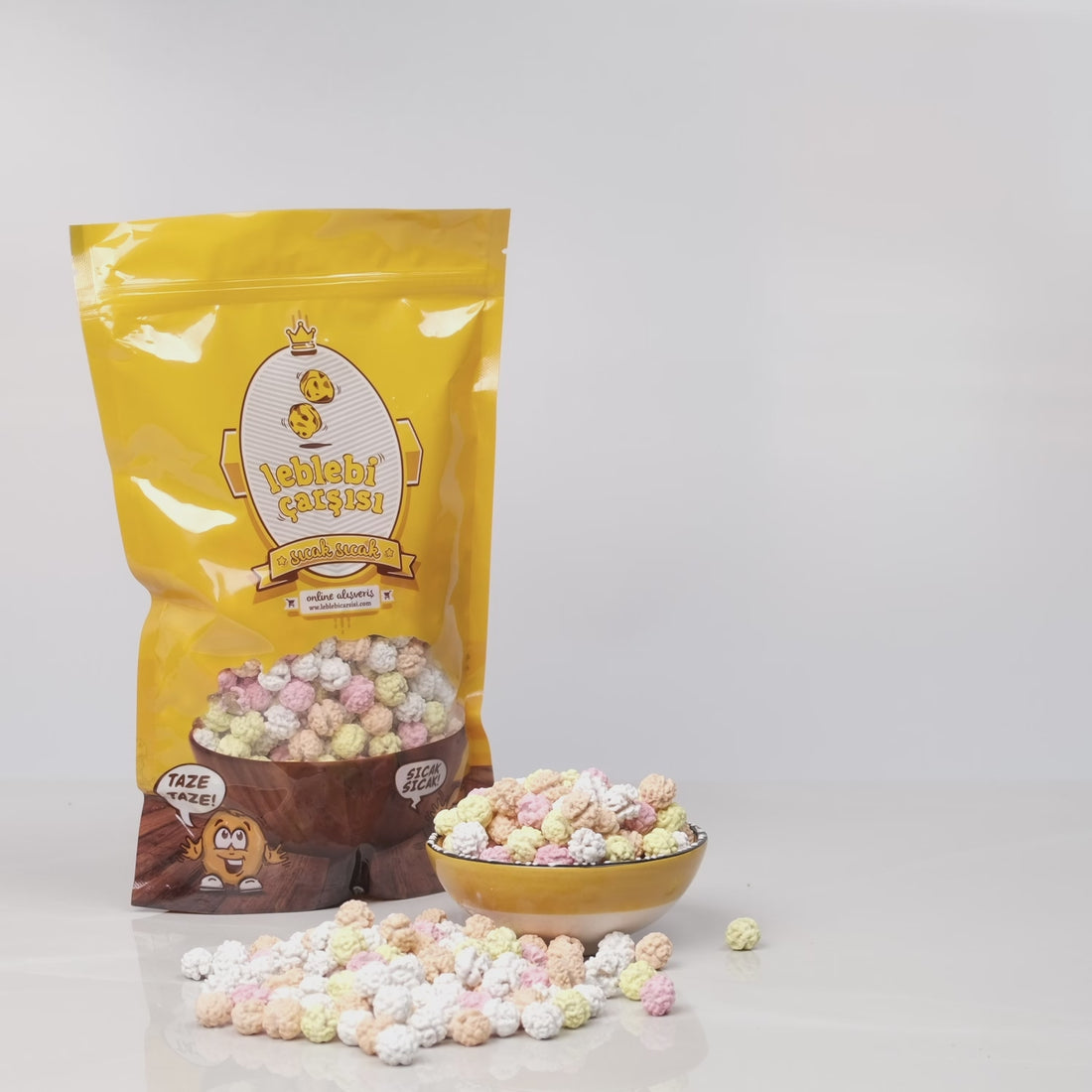 Paketli renkli leblebi şekeri